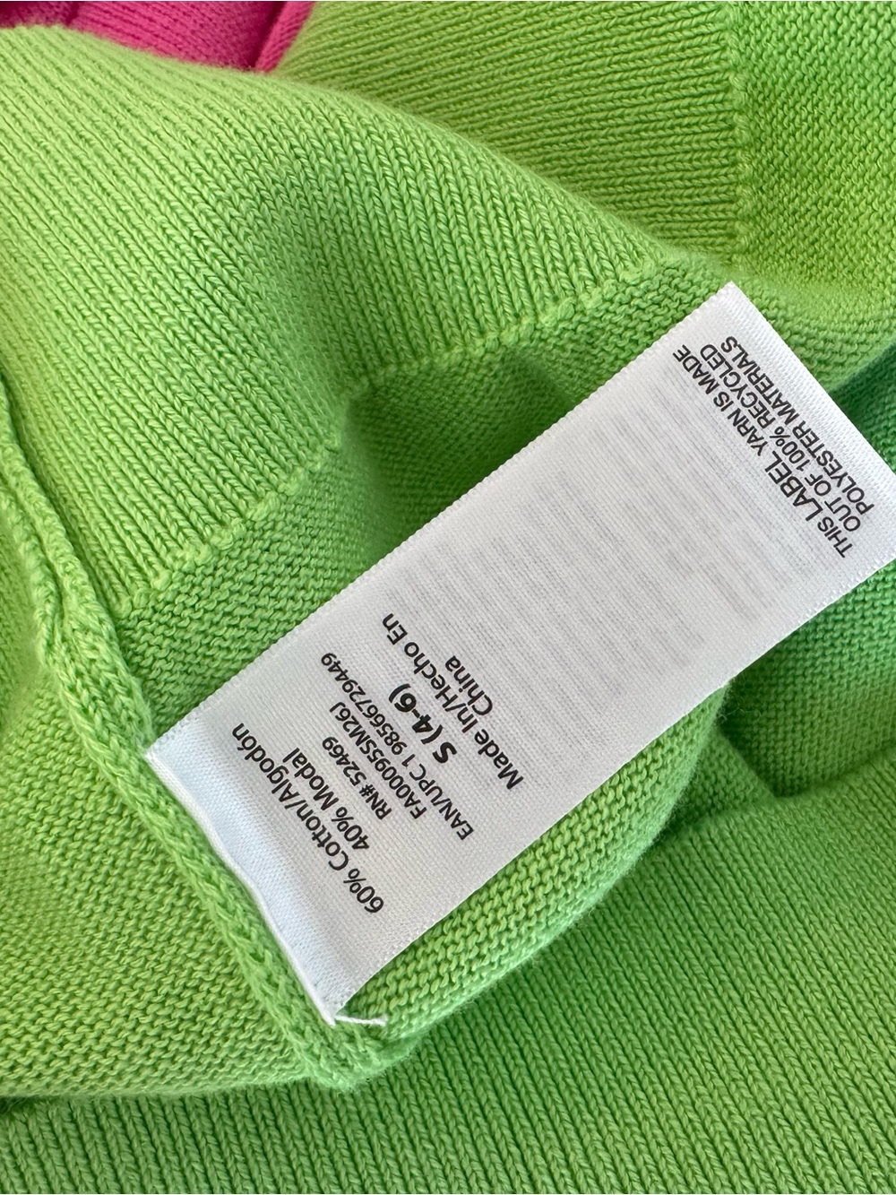 NWT Free Assembly Sleeveless Lime Green Banana Classic Shell Knit Sweater - Picture 11 of 11